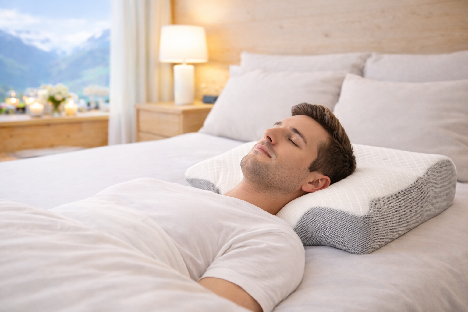 Orthopädisches Nackenstützkissen Memory Foam – Ergonomisches Kissen für besseren Schlaf und optimalen Komfort – SwissConfort