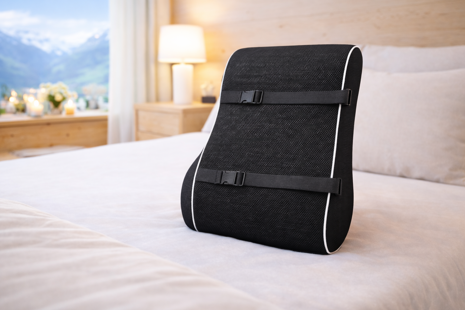 Ergonomisches Rückenkissen Memory Foam für Büro Stuhl Auto – SwissConfort